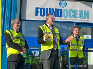 Fergus Ewing MSP officially opens FoundOcean's expanded Offshore Service Base in Livingston - FoundOcean News
