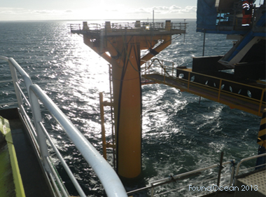 News - FoundOcean completes the grouting for Narec's NOAH met mast